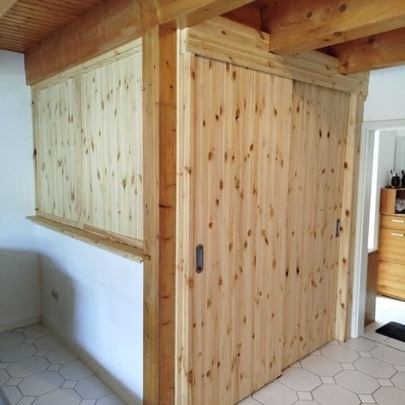 Kiefer Innen-Schiebetür